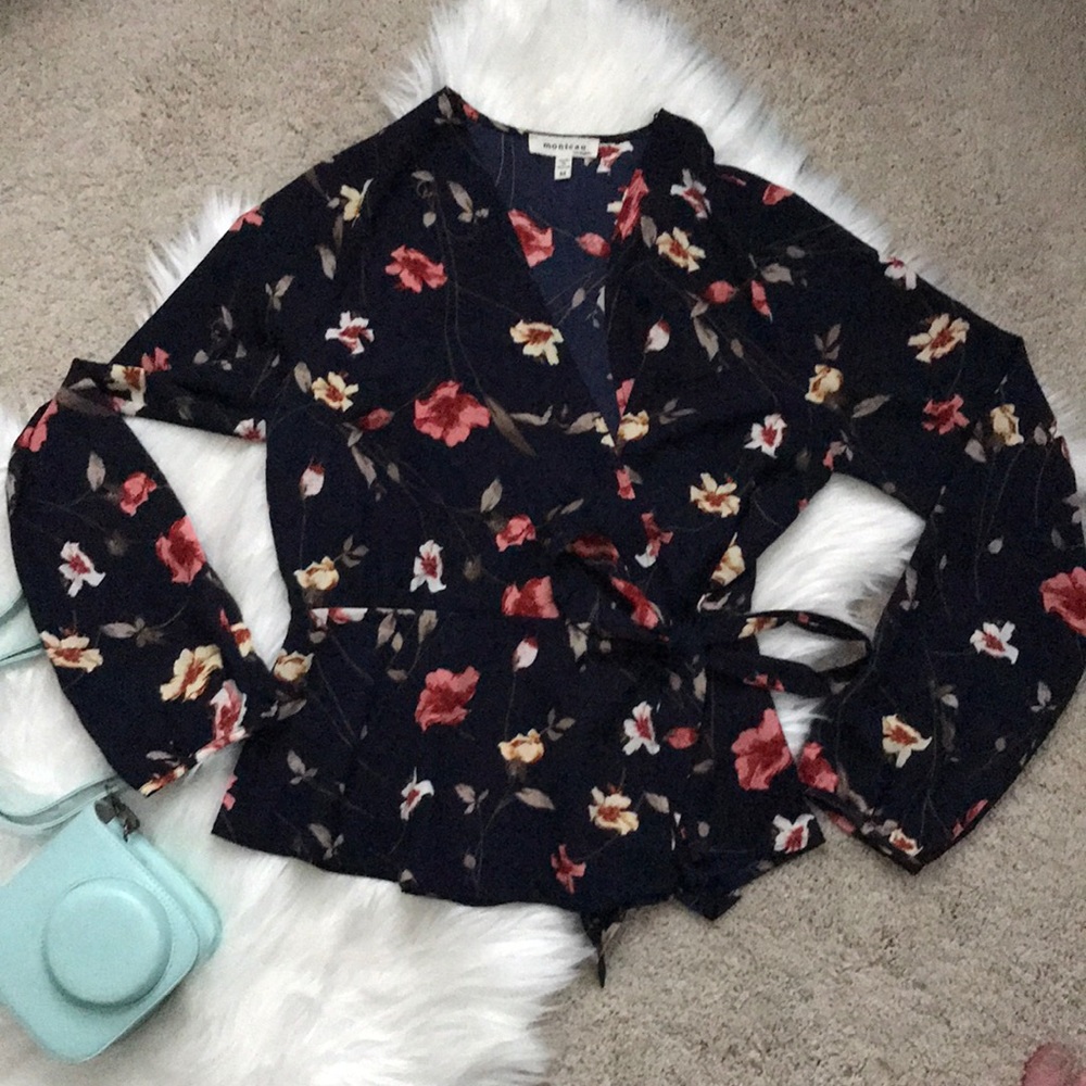 Monteau Tie-front blouse